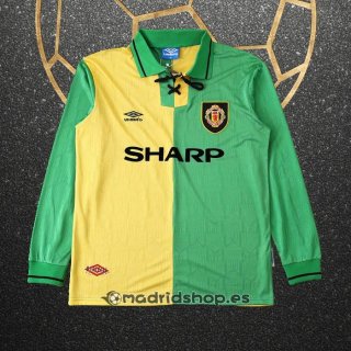 Camiseta Manchester United Tercera Manga Larga Retro 1992-1994