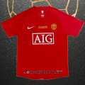Camiseta Manchester United UCL Final Primera Retro 2007-2008