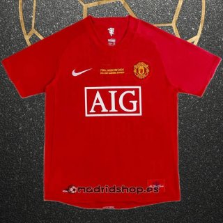 Camiseta Manchester United UCL Final Primera Retro 2007-2008