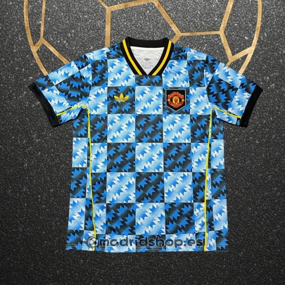 Camiseta Pre Partido del Manchester United 25-26 Azul