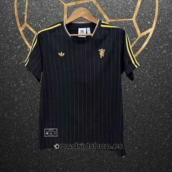 Camiseta Pre Partido del Manchester United 25-26 Negro