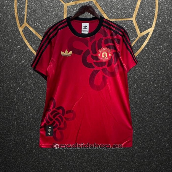 Camiseta Pre Partido del Manchester United 25-26 Rojo