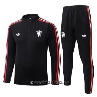 Chandal de Sudadera del Manchester United Nino 26-27 Negro