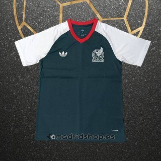 Camiseta Pre Partido del Mexico 2026 Verde Blanco