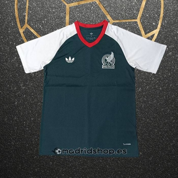 Camiseta Pre Partido del Mexico 2026 Verde Blanco