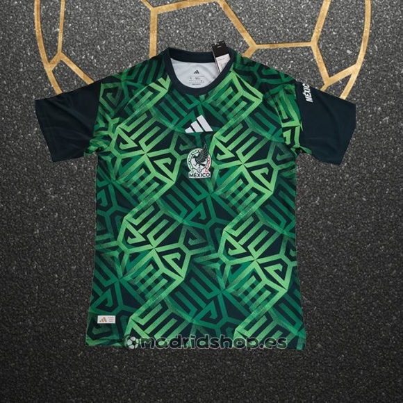 Camiseta Pre Partido del Mexico 2026 Verde Negro