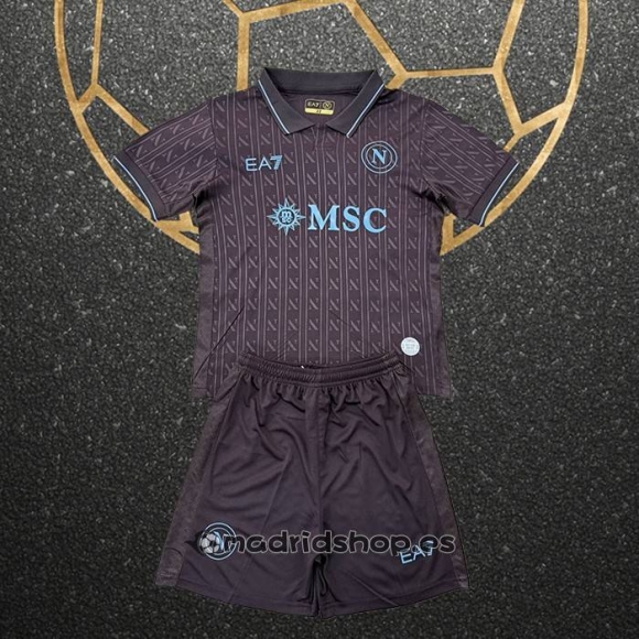 Camiseta Napoli Tercera Nino 25-26