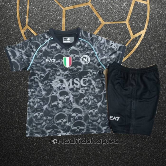 Camiseta Napoli x Halloween Nino 23-24