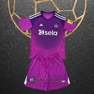Camiseta Newcastle United Portero Nino 25-26 Purpura