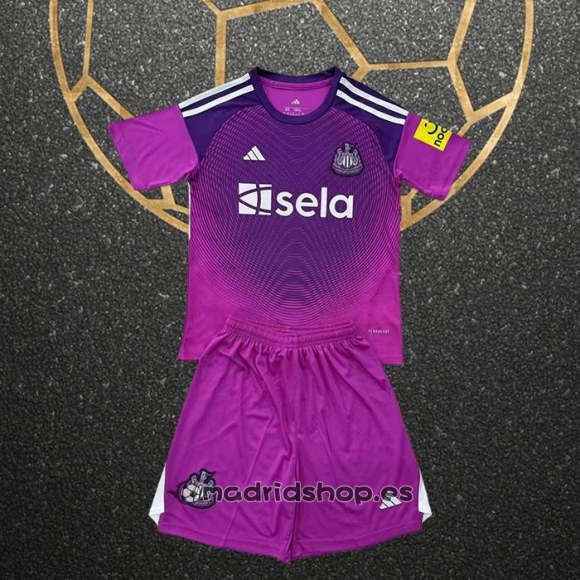 Camiseta Newcastle United Portero Nino 25-26 Purpura