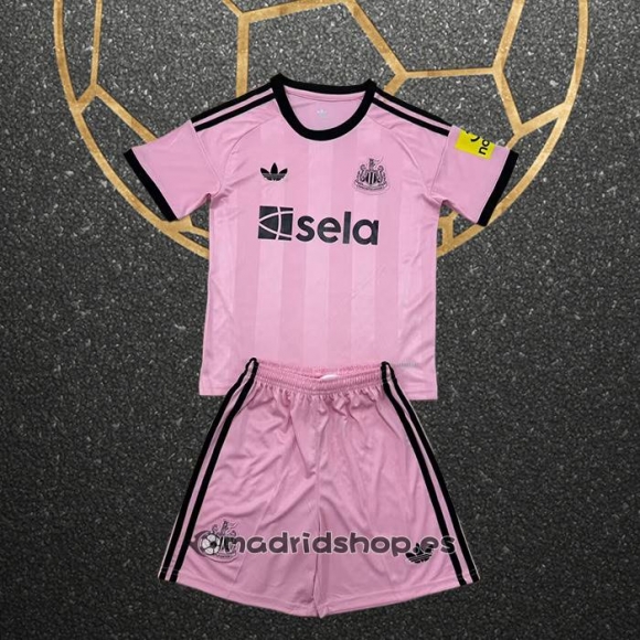 Camiseta Newcastle United Portero Nino 25-26 Rosa