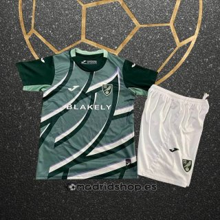 Camiseta Norwich City Segunda Nino 25-26