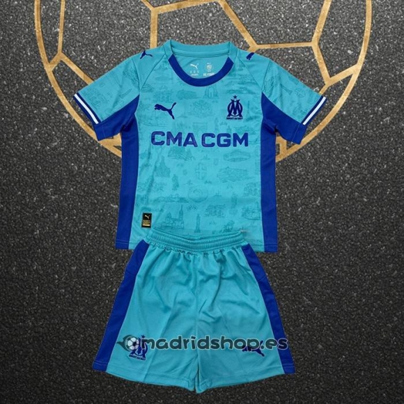 Camiseta Olympique Marsella Portero Cuarto Nino 25-26