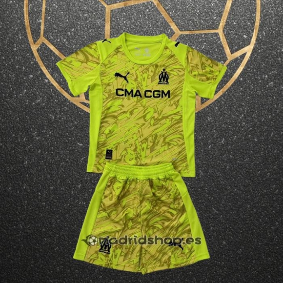 Camiseta Olympique Marsella Portero Nino 25-26 Amarillo