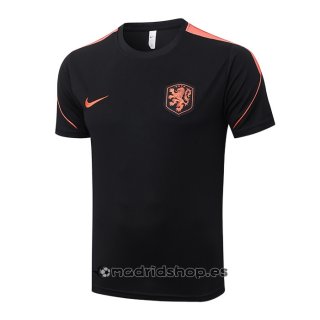 Camiseta de Entrenamiento Paises Bajos 26-27 Negro