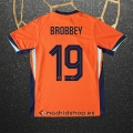 Camiseta Paises Bajos Jugador Brobbey Primera Eurocopa 2024
