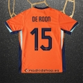 Camiseta Paises Bajos Jugador De Roon Primera Eurocopa 2024