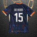 Camiseta Paises Bajos Jugador De Roon Segunda Eurocopa 2024