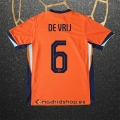 Camiseta Paises Bajos Jugador De Vrij Primera Eurocopa 2024