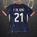 Camiseta Paises Bajos Jugador F. De Jong Segunda Eurocopa 2024