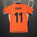 Camiseta Paises Bajos Jugador Gakpo Primera Eurocopa 2024