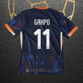Camiseta Paises Bajos Jugador Gakpo Segunda Eurocopa 2024