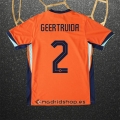 Camiseta Paises Bajos Jugador Geertruida Primera Eurocopa 2024