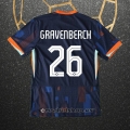 Camiseta Paises Bajos Jugador Gravenberch Segunda Eurocopa 2024