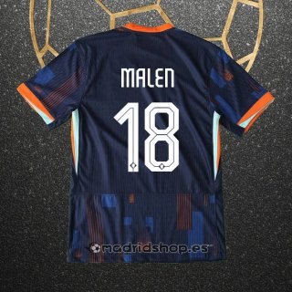 Camiseta Paises Bajos Jugador Malen Segunda Eurocopa 2024