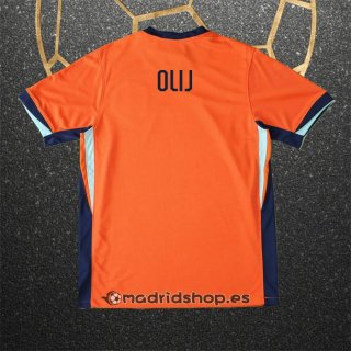 Camiseta Paises Bajos Jugador Olij Primera Eurocopa 2024