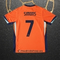 Camiseta Paises Bajos Jugador Simons Primera Eurocopa 2024