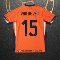 Camiseta Paises Bajos Jugador Van de Ven Primera Eurocopa 2024