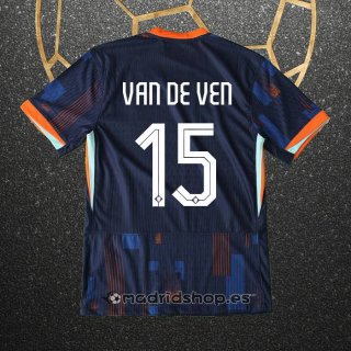 Camiseta Paises Bajos Jugador Van de Ven Segunda Eurocopa 2024