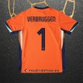 Camiseta Paises Bajos Jugador Verbruggen Primera Eurocopa 2024