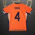 Camiseta Paises Bajos Jugador Virgil Primera Eurocopa 2024