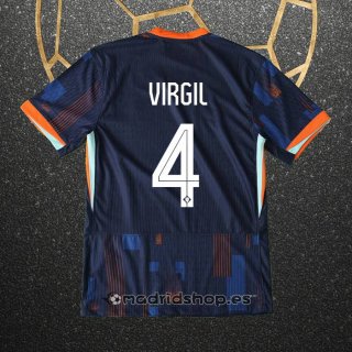 Camiseta Paises Bajos Jugador Virgil Segunda Eurocopa 2024