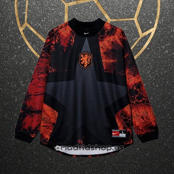Camiseta Paises Bajos Portero Manga Larga 2025