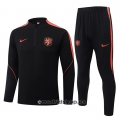 Chandal de Sudadera del Paises Bajos 26-27 Negro