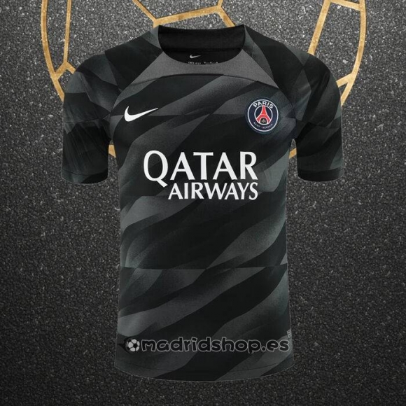 Camiseta Paris Saint-Germain Portero 23-24 Negro