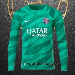 Camiseta Paris Saint-Germain Portero Manga Larga 23-24 Verde