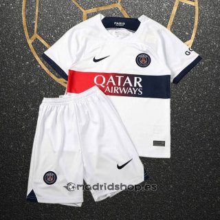 Camiseta Paris Saint-Germain Segunda Nino 23-24