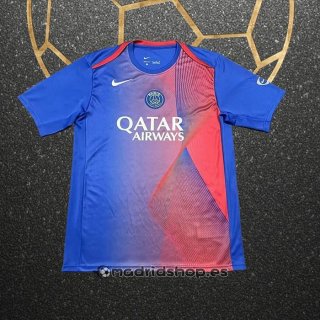 Camiseta Pre Partido del Paris Saint-Germain 25-26 Azul Rojo