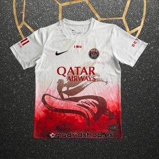 Camiseta Pre Partido del Paris Saint-Germain 25-26 Blanco Rojo