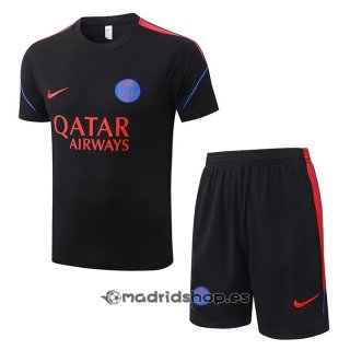 Chandal del Paris Saint-Germain Manga Corta 2026-27 Negro - Pantalon Corto