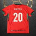 Camiseta Portugal Jugador Cancelo Primera Eurocopa 2024