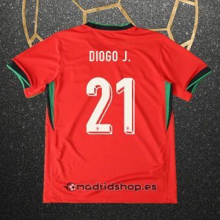 Camiseta Portugal Jugador Diogo J. Primera Eurocopa 2024