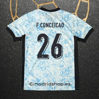 Camiseta Portugal Jugador F.Conceicao Segunda Eurocopa 2024