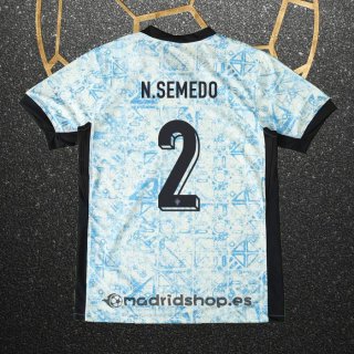 Camiseta Portugal Jugador N.Semedo Segunda Eurocopa 2024