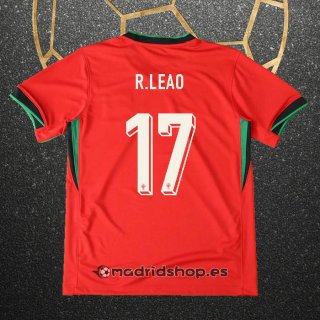 Camiseta Portugal Jugador R.Leao Primera Eurocopa 2024