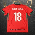 Camiseta Portugal Jugador Ruben Neves Primera Eurocopa 2024